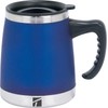 Trudeau Maison Umbria Stainless Steel Desk Mug, 15 oz, Blue