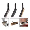Wire Brush Set, Metal Rust Remover Brushes Handy Steel/Nylon/Brass Brush