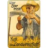Schatzmix Tin Sign "Wer Bier trinkt hilft der Landwirtschaft!" Metal
