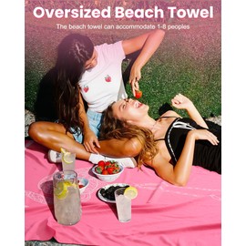 Genovega Oversized Giant Turkish Beach Towel Blanket Extra Large XXL Lightweight Quick Dry Sand Free Boho Throw Pool Cloud Sandrpoof Blankets Women Men Big Jumbo Wide 2 Person Size Lobster Orange