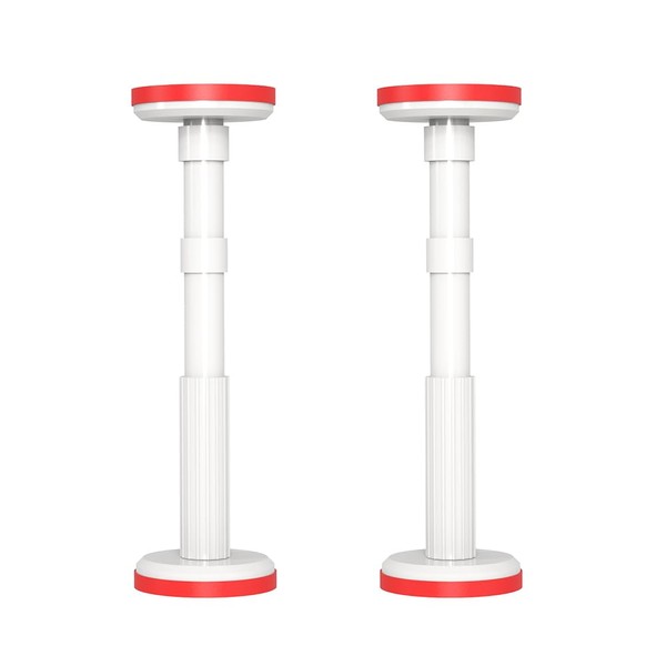 Adjustable Support Pole Small for Cabinets/Furniture - 440lb White Telescoping