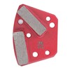 3Pcs Diamond Grinding Shoes 30 Grits Trapezoid Concrete Floor Cutting
