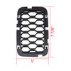 Anzio 7pcs Matte Black Grill Inserts Front Mesh Honeycomb Compatible