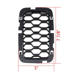 Anzio 7pcs Matte Black Grill Inserts Front Mesh Honeycomb Compatible with 2017-2020 Grand Cherokee
