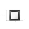HomeRoots 38" Gray Square Wood Framed Accent Mirror