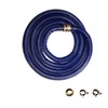 Industrial Grade HVLP Flexible Whip Hose, 8 Feet Long, Metallic