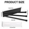 Towel Rail Black with 3 Arms No Drilling Towel Rail