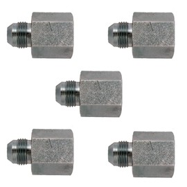 3/4" JIC Male x 1/2" NPTF Female Pipe Thread Adapter/Converter Hydraulic Fitting (5-PACK) | 2405-12-08