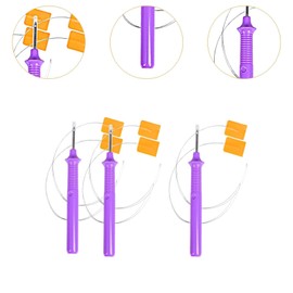 SM SunniMix Sewing Embroidery Punch Needle Weaving Tool DIY Embroidery Craft Tool Sewing Accessories Needle Threader for Floss Rug Making
