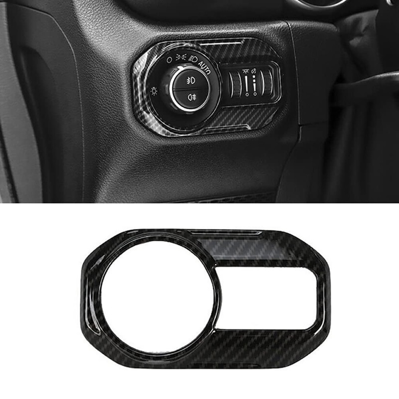 Riloer Car Interior Modification Headlight Bulb Switch Cover Trim for