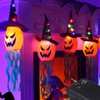 Pumpkin String Lights Clear Pattern Spooky Ambience Battery Powered LED