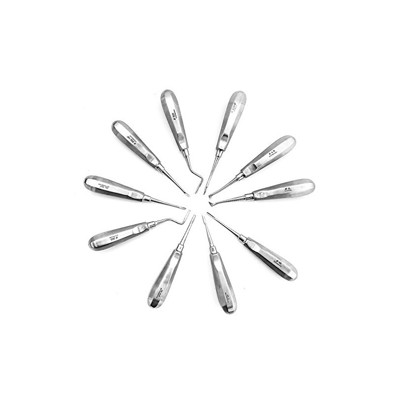 34 Pcs Oral Dental Extraction Surgery Extracting Elevators Forceps Instruments