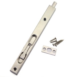 Tegg 8 Inch Lever Action Flush Bolt Latch 304 Stainless Steel Furniture Hardware Fitting Security Door Guard Concealed Slide Bolt Lock