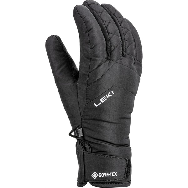 LEKI Women's Sveia GTX Gloves, Black, EU 8.5