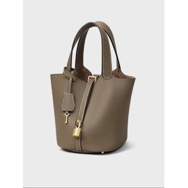 Women's Cowhide Bag, Ladies Purse, Fashionable Solid Color Handbag, Casual Versatile Shoulder Bag for Daily Used, Trendy All-match Commuter Bag:_Mauve Purple_one size fits all