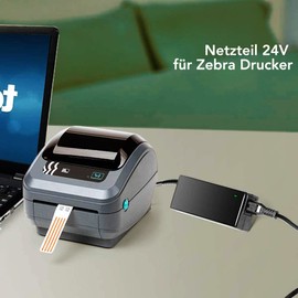 KFD 24 V Power Supply Charger for Zebra ZXP Series 3 Barcode ZP450 ZP500 GK420D GK420t ZD421d Printer HC ZD 410 ZD41022 ZD42H42 FSP100RDB Charging Cable for Brother TD-4750TNWB TD-4650TNWB WWBR WBR er