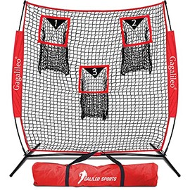 Gagalileo Football Throwing Net,Soccer Net,Football Kicking Cage,Football Net,Football Training Net, Football Throwing Net with 3 Throwing Target Zone,6x6Ft Football Kicking Cage with Carry Bag