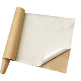 17 by 100 Inches Self-Adhesive Velvet Roll，Self-Adhesive Flocking for Jewelry Box,Drawer Lined Decoration (Beige White)