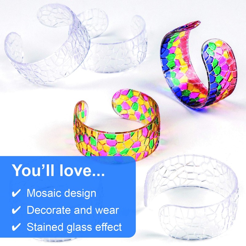 Baker Ross Bracciali con Mosaico (confezione da 6) perfetti per