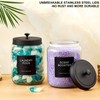 Glass Jars Laundry Containers with Lid, 0.5 Gallon Laundry Organization