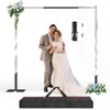 GLOSHOOTING Pipe and Drape Backdrop Stand Kit, Backdrop Stand Heavy