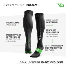 Diasports Compression Socks for Men and Women - Compression Socks with 3D Technology - Support Socks for Running - Compression Socks