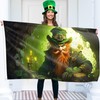 St Patricks Day Flag with Leprechaun - St Patrick's Day