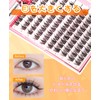 Ainubio False Eyelashes, No Glue Required, High Adhesion, Cute, 3D