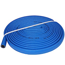 PE Pipe Insulation Hose 10 m Roll x Diameter 15 mm / 6 mm Insulation Thickness Blue Protective Hose Heating Pipe Insulation with Protective Skin Pipe Insulation Hose Pipe Insulation Hot Water Pipe