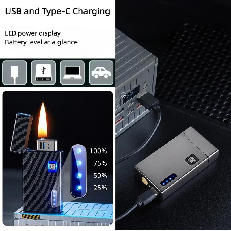 NINSI Smart Kerosene Soft Flame Lighter and Windproof Plasma Dual