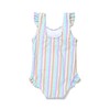 Coast & Crest One Piece Swimsuit Color Burst Stripe 6-12M