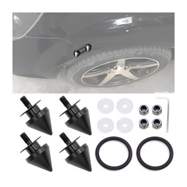 JNNJ Bumper Boot Quick Release Set Bumper Boot Quick Release for Front Rear Bumper Fasteners Car Bumper (Black)