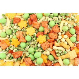 Oriental Rice Crackers with Wasabi Peas and Peanuts - 1.5 Pounds - Asian Cracker Mix Snack