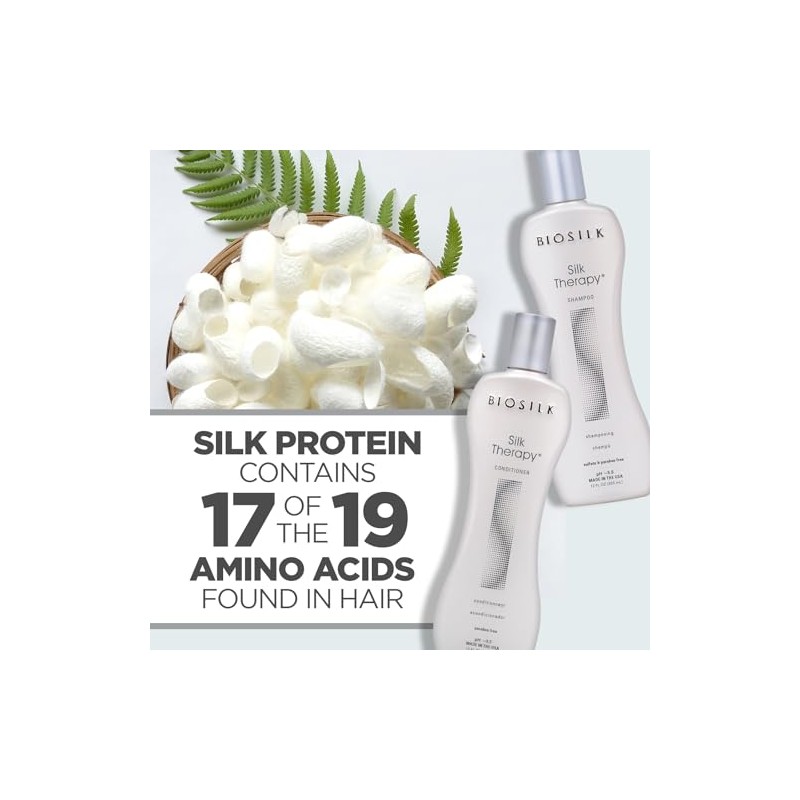 Biosilk Silk Therapy Duo Set Shampoo and Conditioner 12 Oz