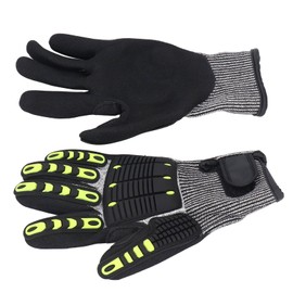 Safety Work Gloves Impact Resistant Anti Slip Touch Screen Gloves for Gardening Mechanical Construction (XL)