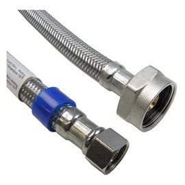 Larsen 10-0613 Toilet Connector, Stainless-Steel, 3/8-In. Compression x 7/8-In. Ballcock x 12-In. - Quantity 10