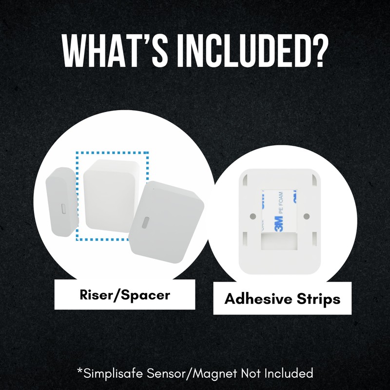 Simplisafe Entry Sensor Spacer | Door Sensor Riser for Simplisafe