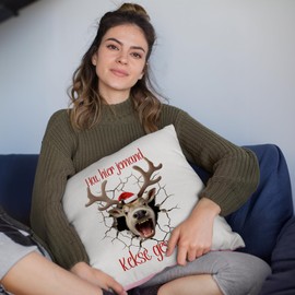 glitzertassen.de® | Did jemand Kekse gesagt? | Cushion with Saying | Gift | Friends | Cushion with Print | Funny Sayings | Decorative Cushion | Photo Cushion | Cuddly Cushion | White/Rose