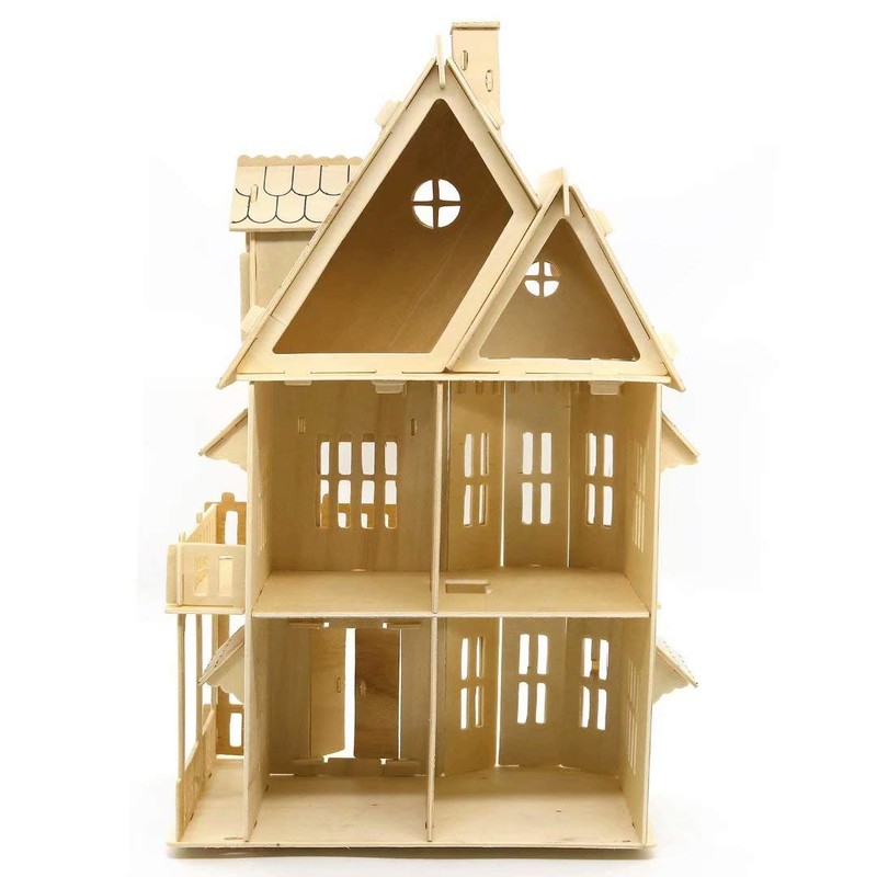 3D House Jigsaw Puzzle Model Kit Cute Room - for