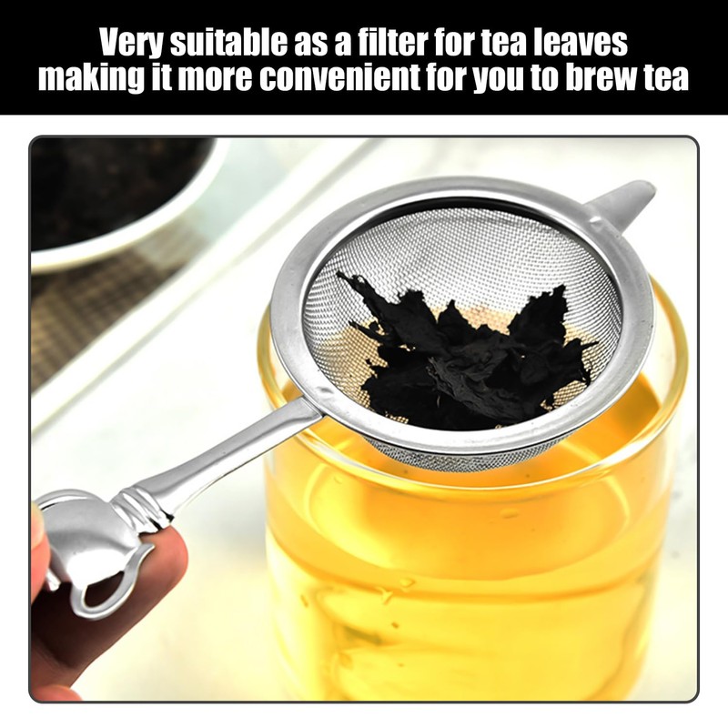1 Colander and 1 Stainless Steel Small Bowl, Tea Filter,