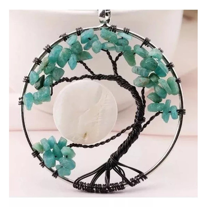 Univero En Línea Collar Dije Árbol De La Vida Chakras