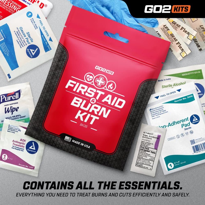 Go2Kits First aid & Burn Kit - Complete Burn Care