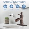 Homevacious Bathroom Faucet Copper Waterfall Bathroom Sink Faucets with Single