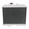 Cubauto Aluminum Radiator for 1943-1952 1949 Jeep Willys Truck MB/CJ-2A/M38