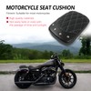Motorcycle Rectangular Pillion Passenger Pad Seat 8 Suction Cup Rear