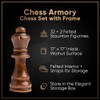 Chess Armory Wooden Chess Set – 17-Inch Large Chess Board