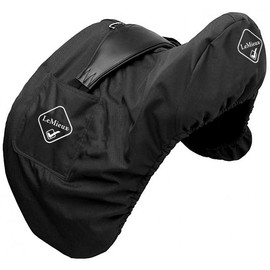 LeMieux GP Jump Saddle Cover Black - Durable Waterproof Outer - Soft Fleece Lining