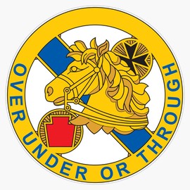 HOF Trading 104Th Cavalry Regiment Vinyl Sticker Waterproof Decal Laptop Wall Window Bumper Sticker 5"