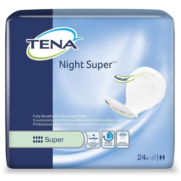 Tena Dry Comfort Bladder Control Night Pad [Case of 48]