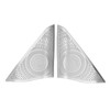 2 Pcs Car Door Speaker Cover Trim Stickers Aluminium Alloy